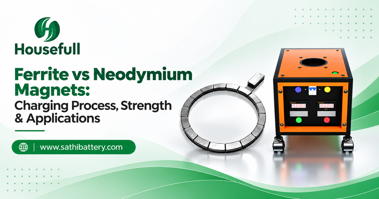 Ferrite vs Neodymium Magnets: Strength & Charging Guide